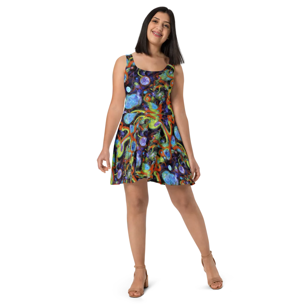 Prism Fever on Skater Dress — Front