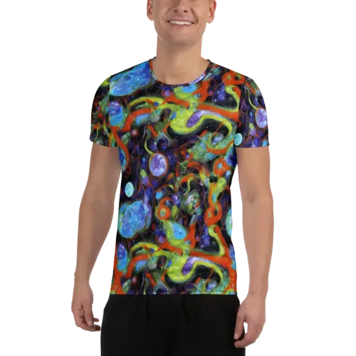 Prism Fever on a Men's Athletic T-Shirt