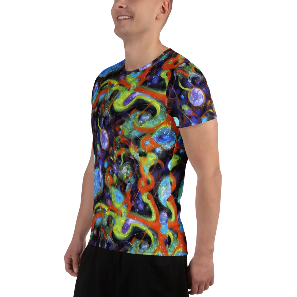 Prism Fever on Men's Athletic T-Shirt — Left