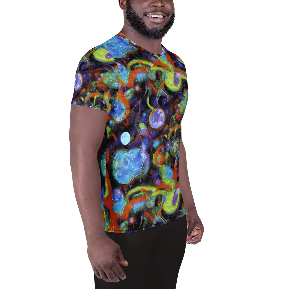 Prism Fever on Men's Athletic T-Shirt — Right