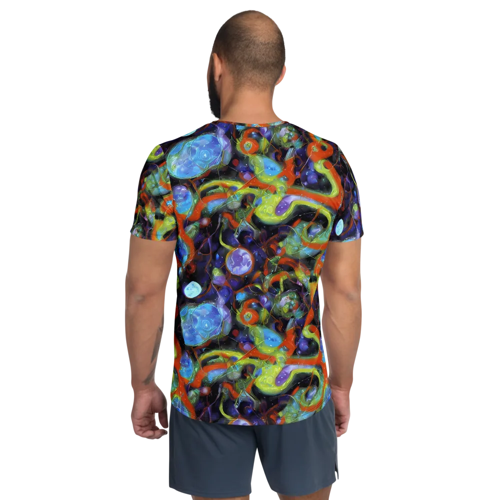 Prism Fever on Men's Athletic T-Shirt — Back