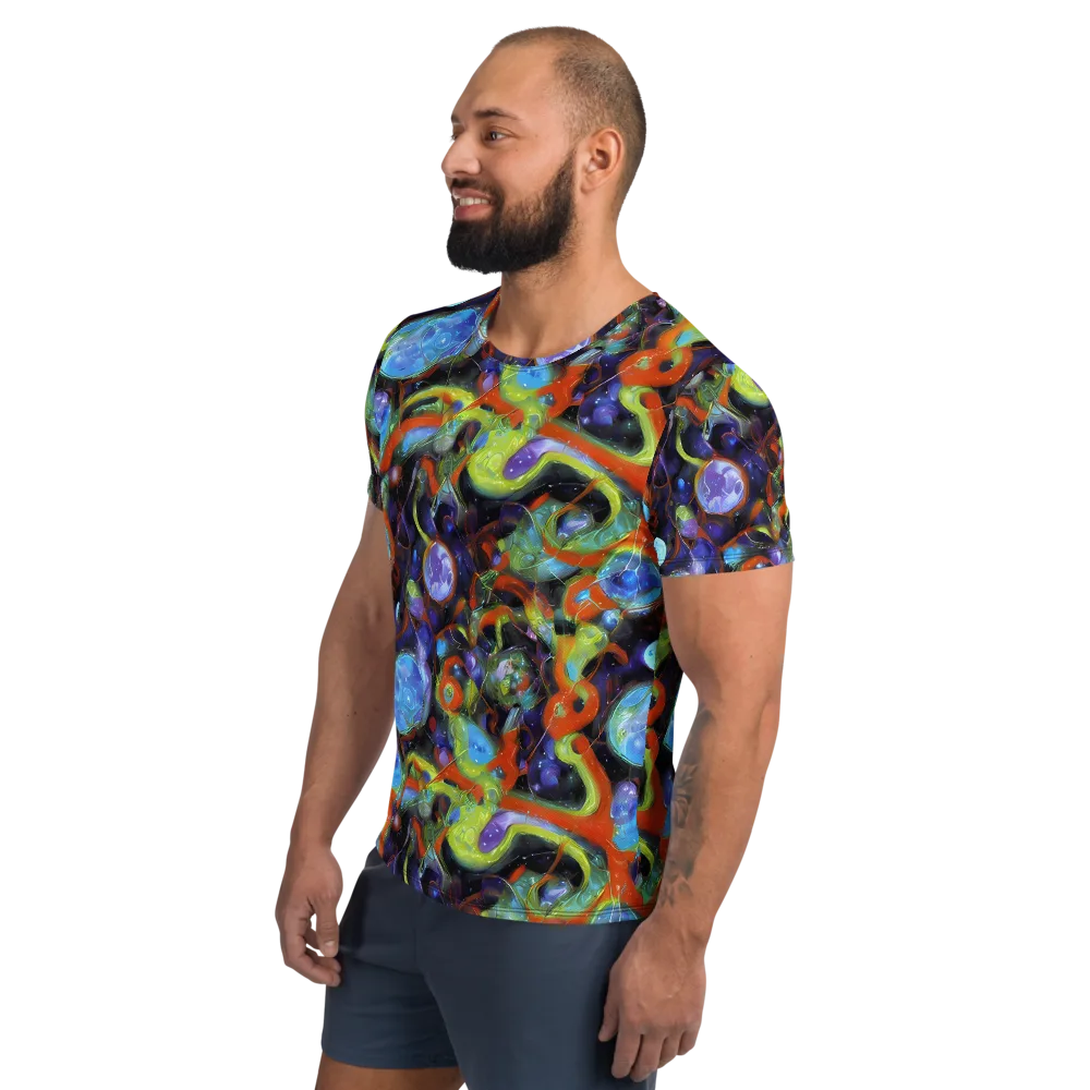 Prism Fever on Men's Athletic T-Shirt — Left
