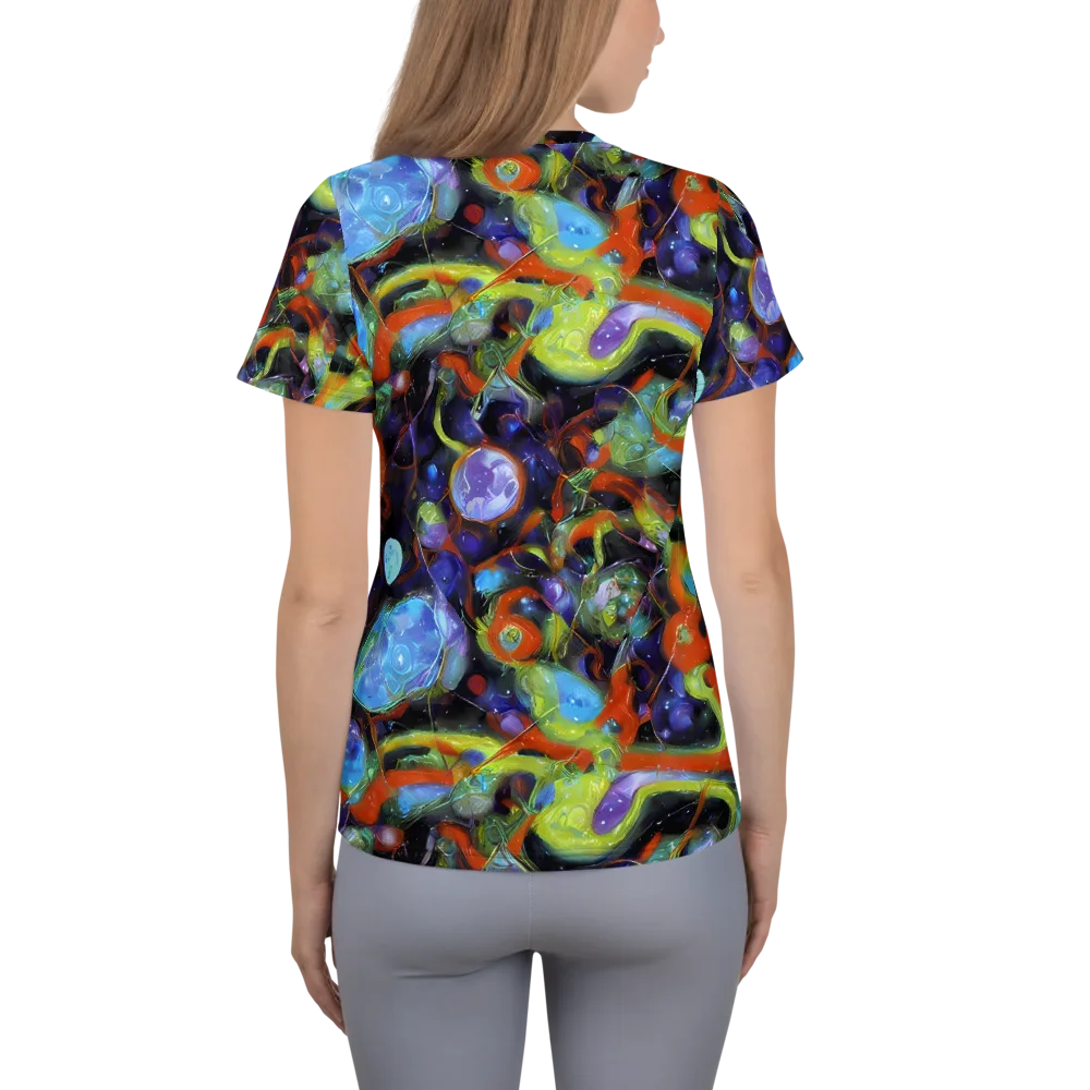 Prism Fever on Women's Athletic T-Shirt — Back