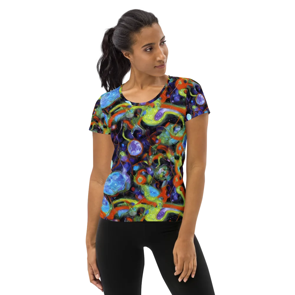 Prism Fever on Women's Athletic T-Shirt — Front