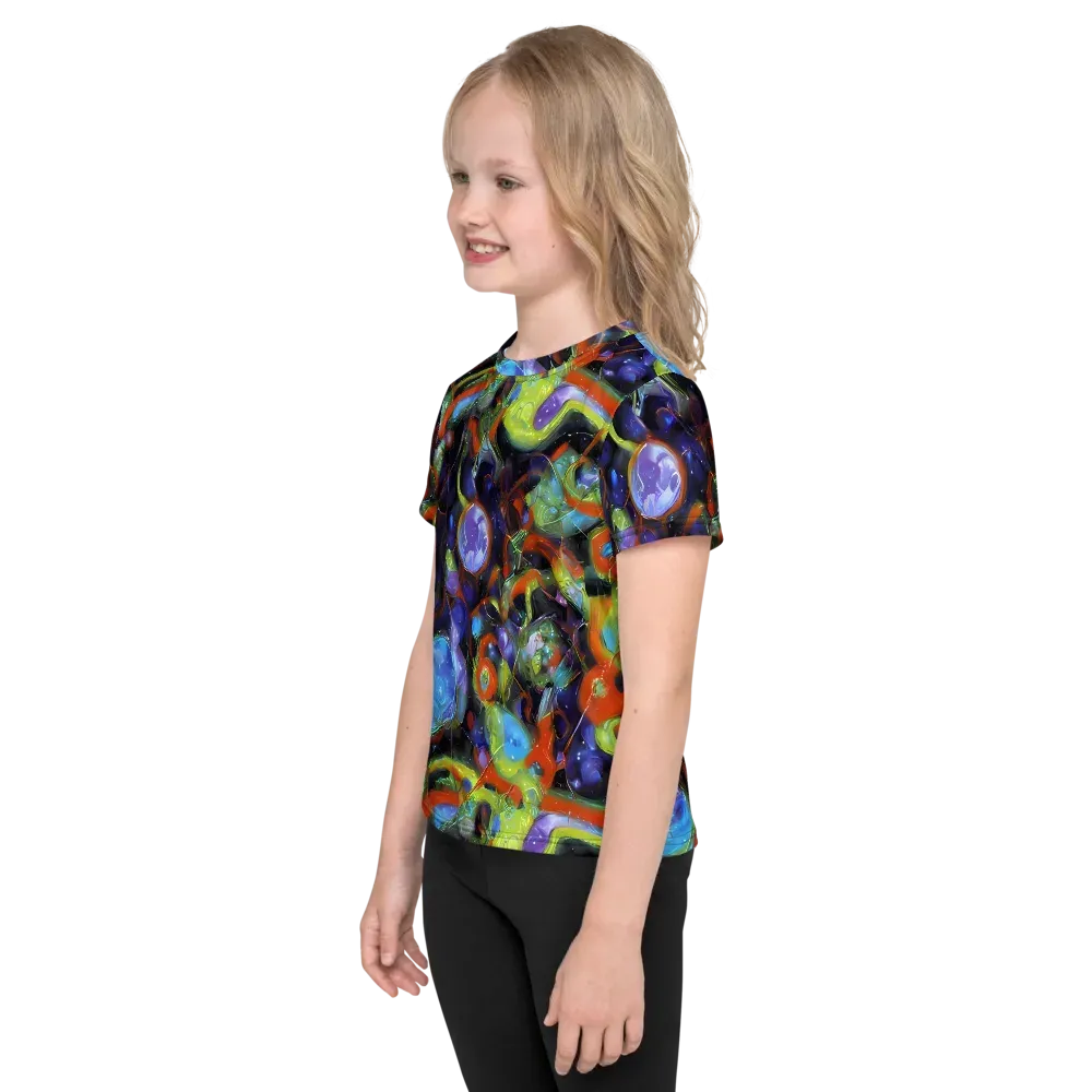 Prism Fever on Kids Crew Neck T-Shirt — Left