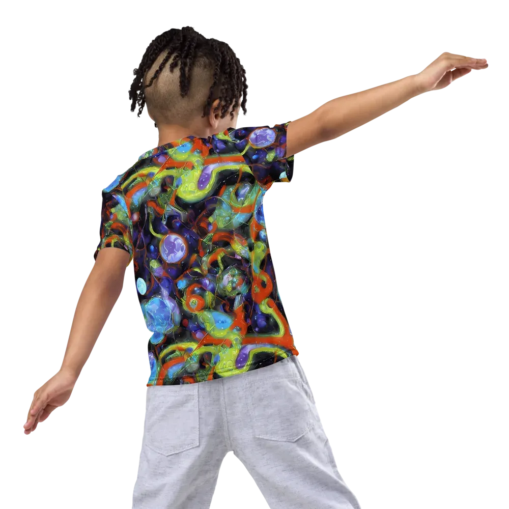 Prism Fever on Kids Crew Neck T-Shirt — Back