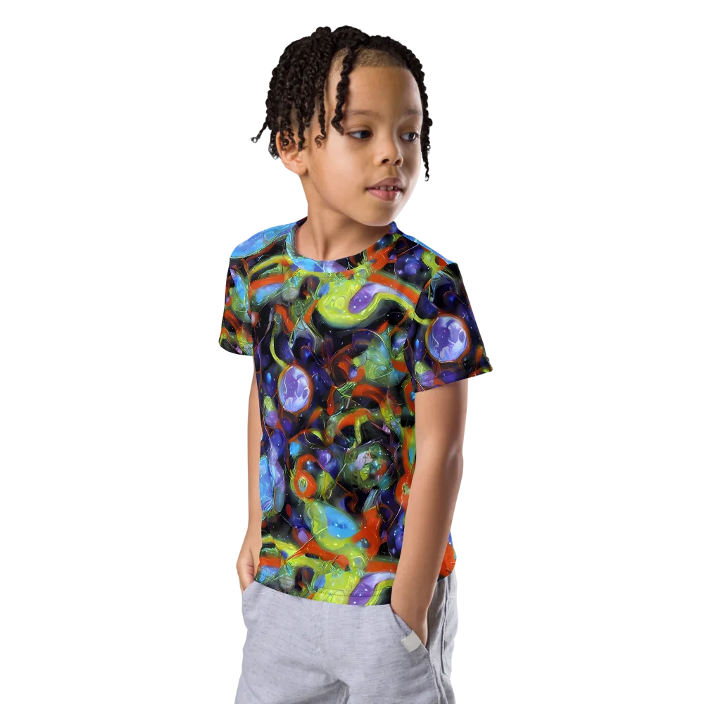 Prism Fever on Kids Crew Neck T-Shirt — Left Front
