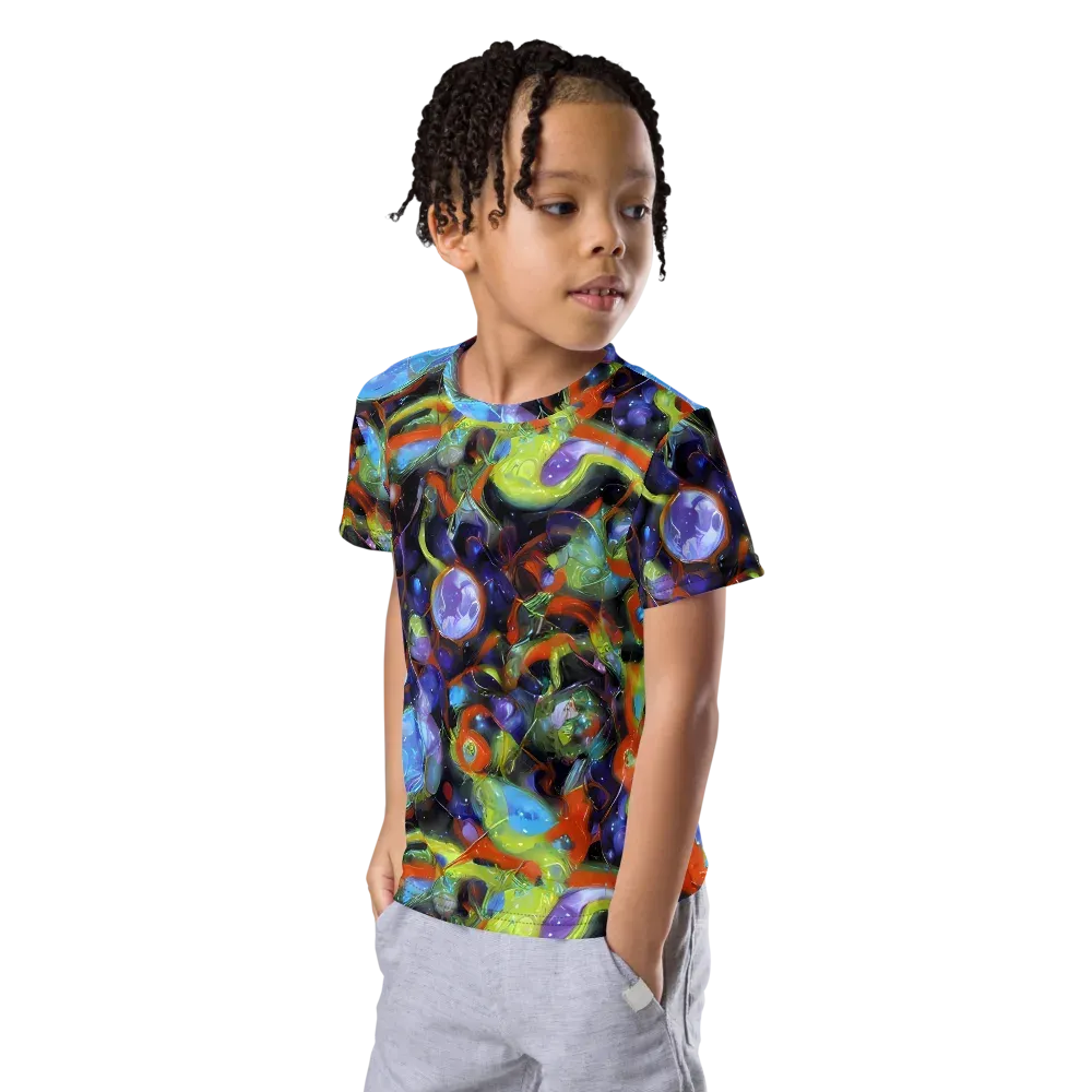 Prism Fever on Kids Crew Neck T-Shirt — Left Front