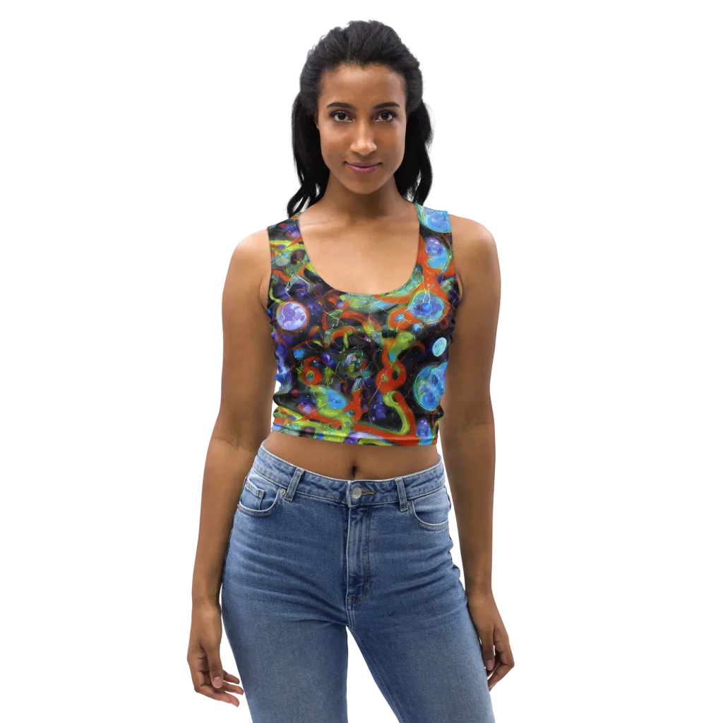 Prism Fever on Crop Top — Front