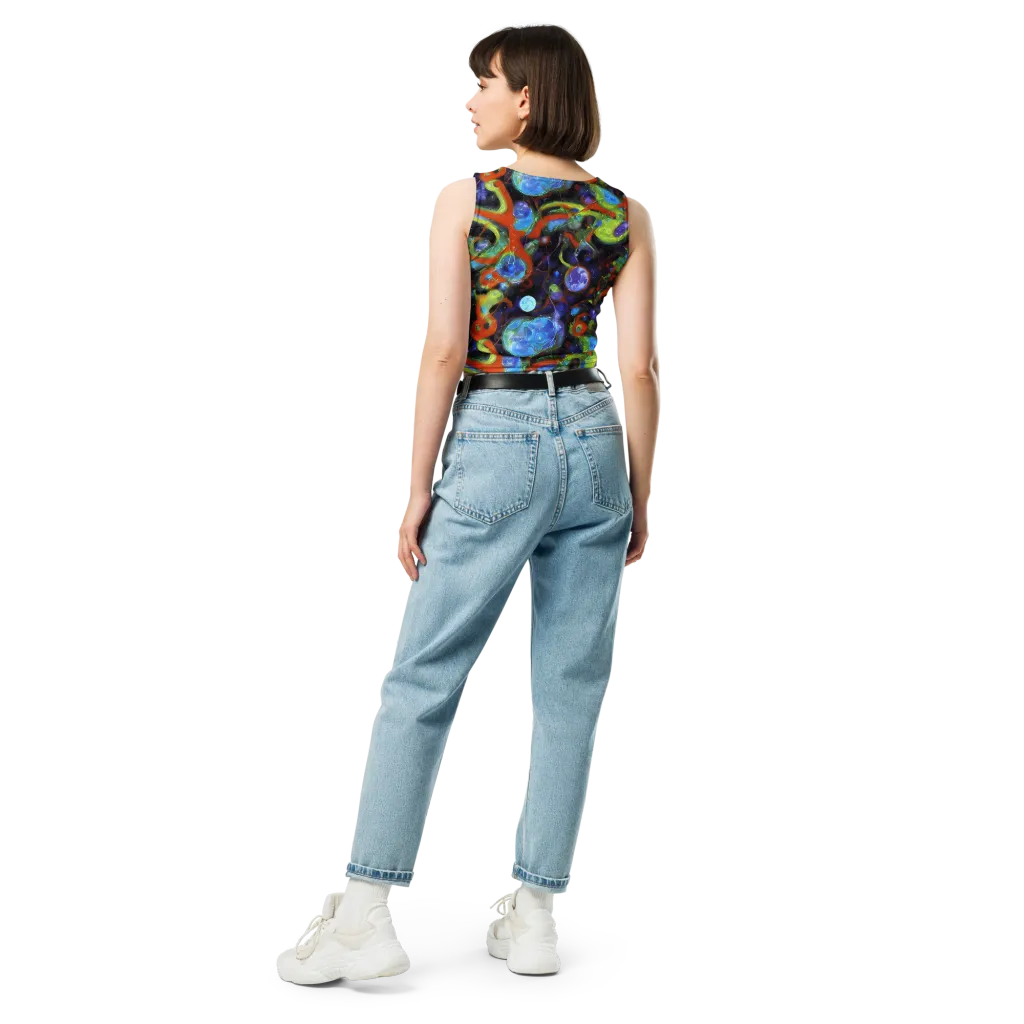 Prism Fever on Crop Top — Back