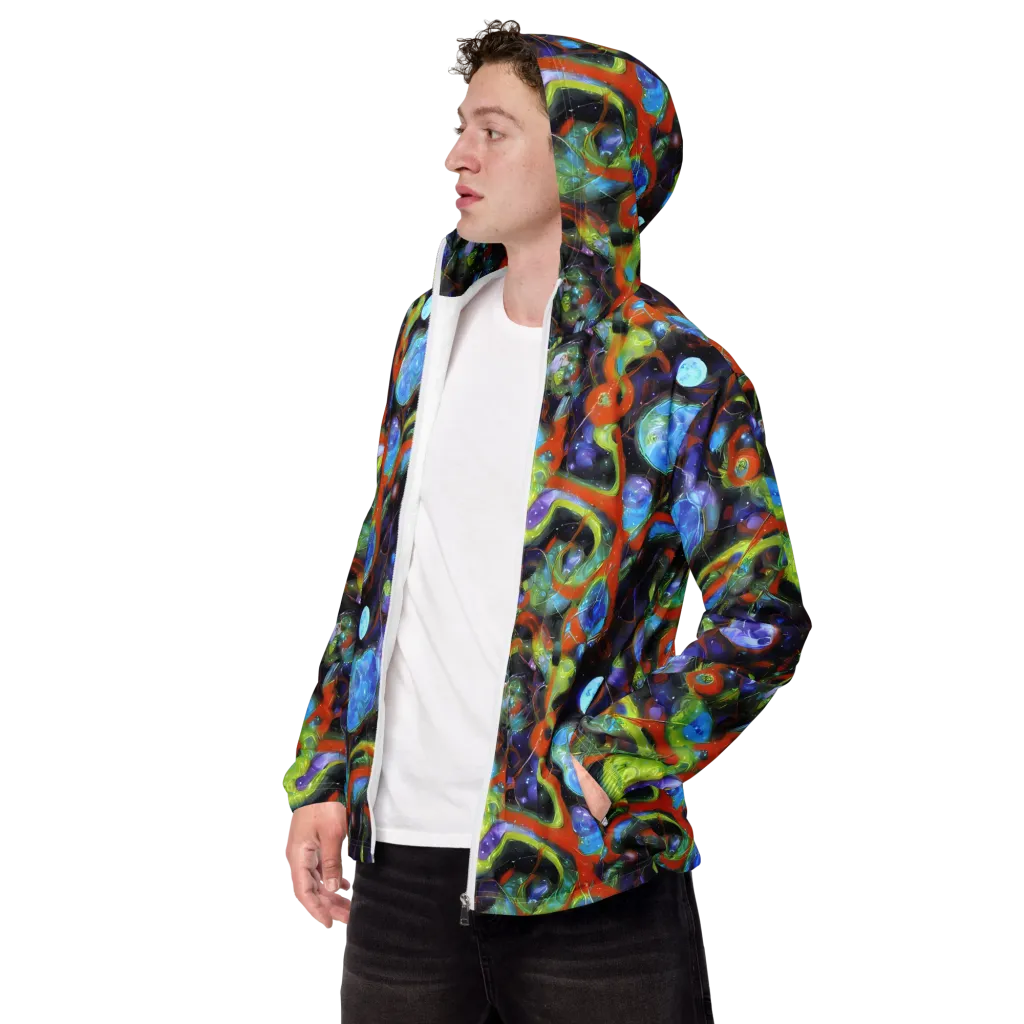 Prism Fever on Men's Windbreaker — Left Front