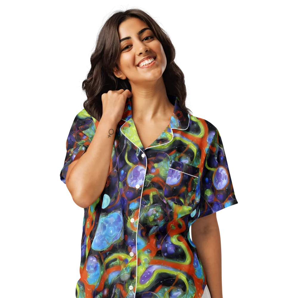 Prism Fever on Women's Short Sleeve Pajama Top — Front
