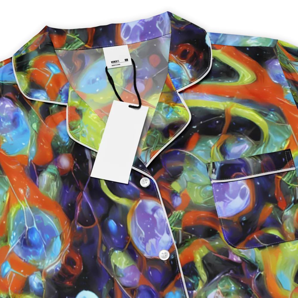 Prism Fever on Women's Short Sleeve Pajama Top — Product details