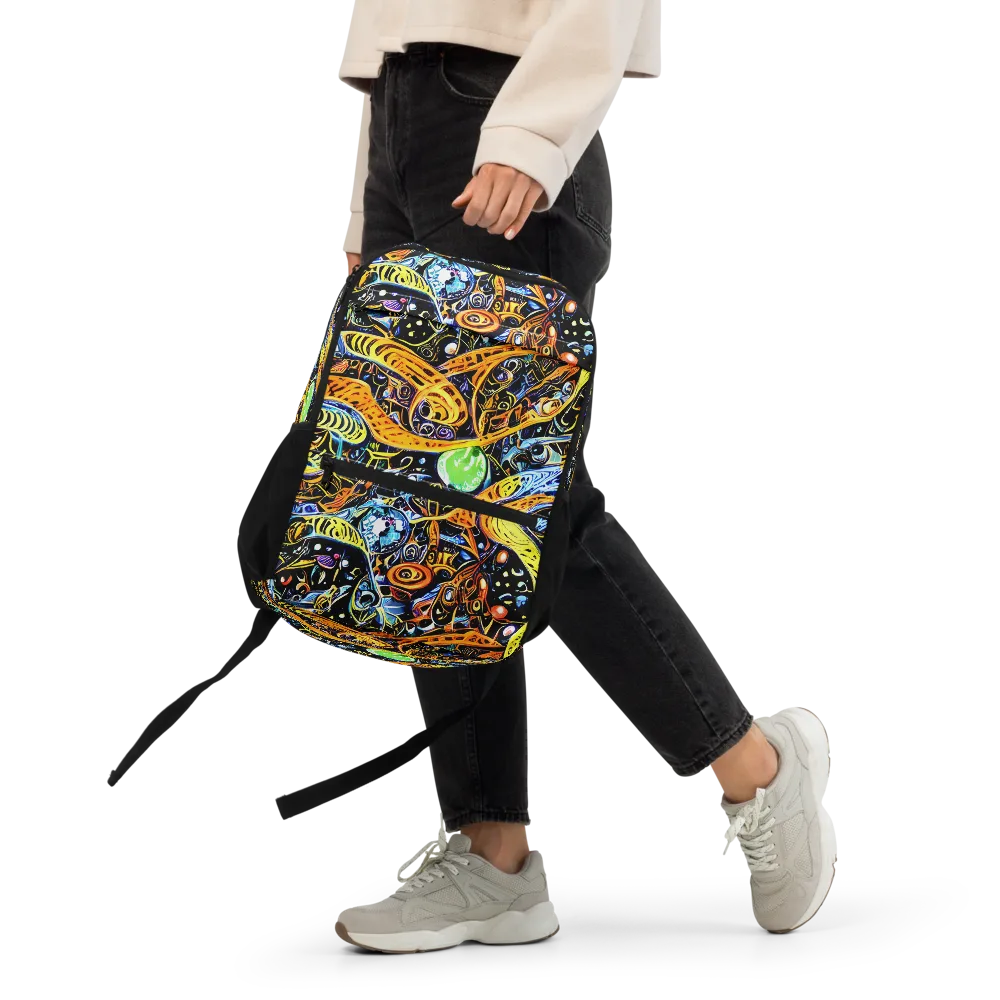 Blacklight Odyssey on Utility Backpack — Front