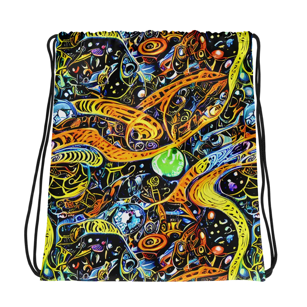 Blacklight Odyssey on Drawstring Bag — Photo