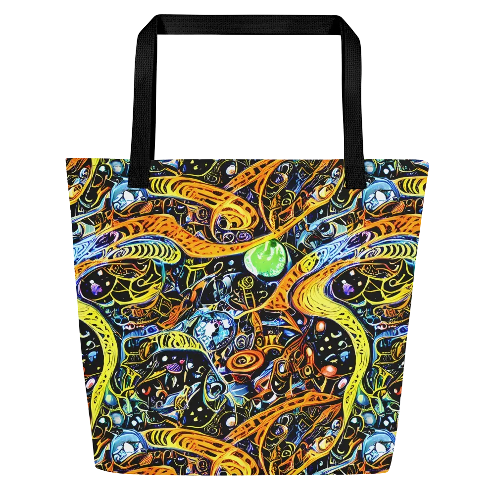 Blacklight Odyssey on Large Tote Bag W/ Pocket — Front