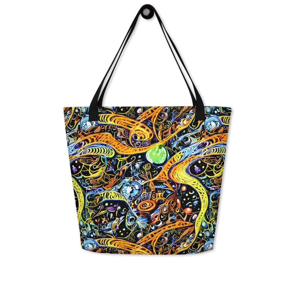 Blacklight Odyssey on Large Tote Bag W/ Pocket — Front