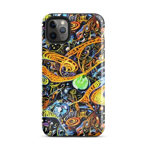 Blacklight Odyssey on a Tough Case for iPhone®