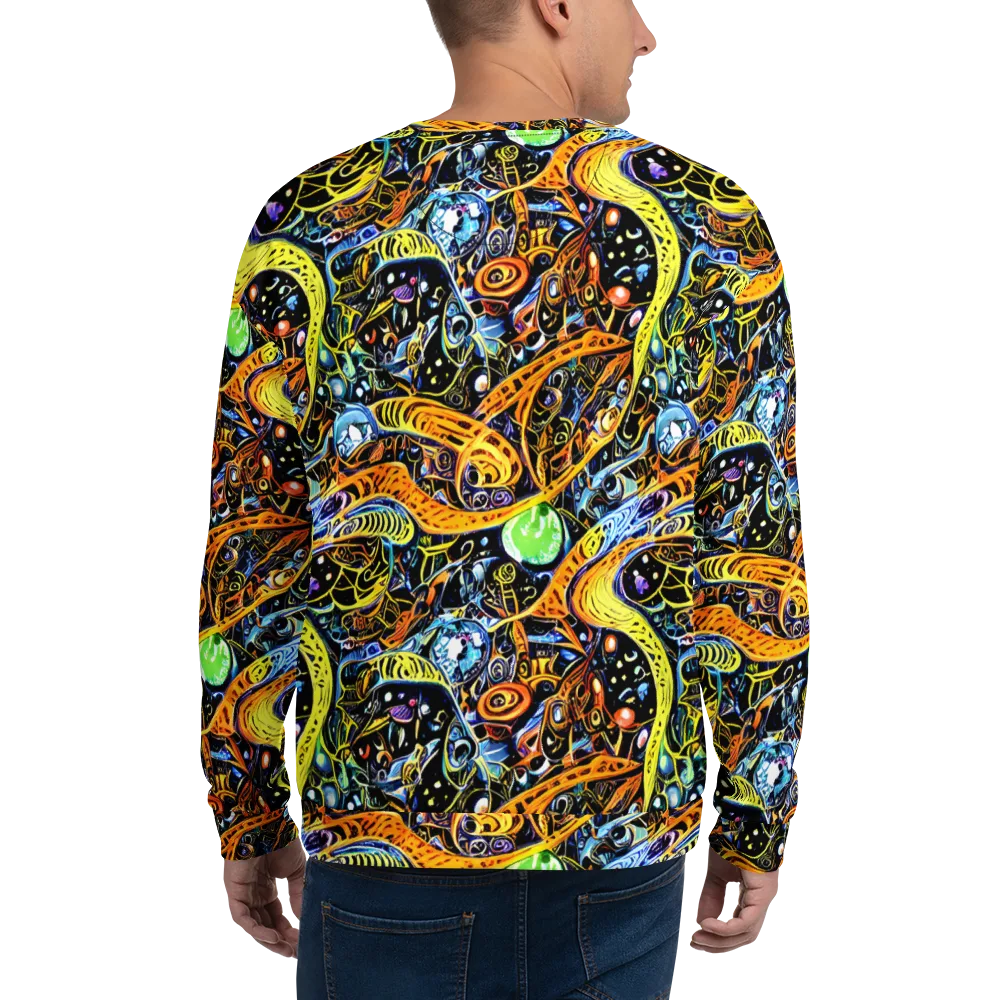 Blacklight Odyssey on Sweatshirt — Back