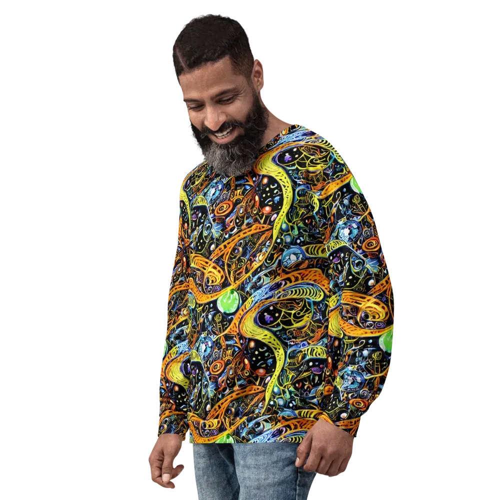 Blacklight Odyssey on Sweatshirt — Left Front
