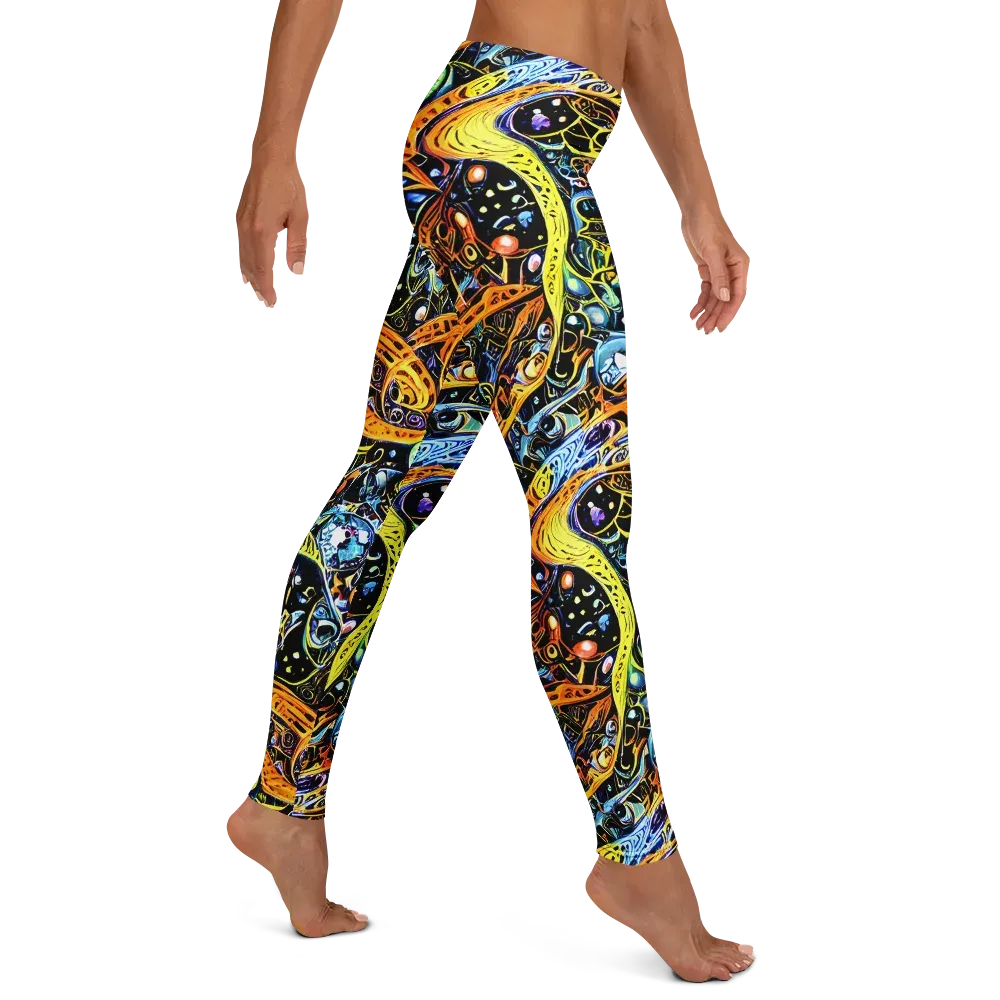 Blacklight Odyssey on Leggings — Right