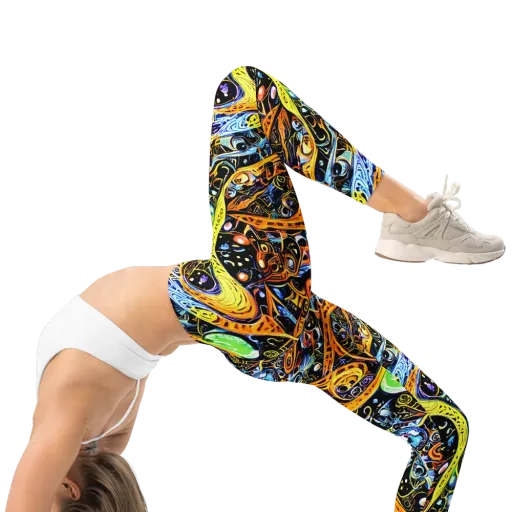 Blacklight Odyssey on a Leggings