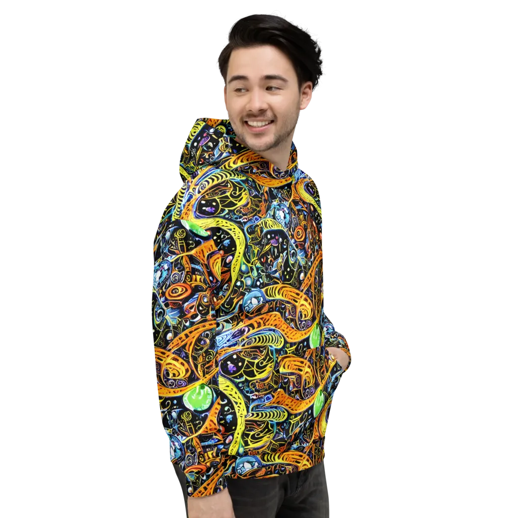Blacklight Odyssey on Hoodie — Right