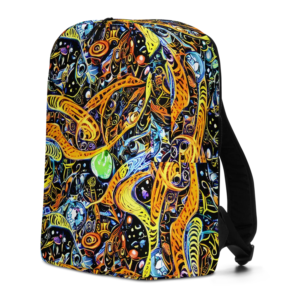 Blacklight Odyssey on Minimalist Backpack — Left