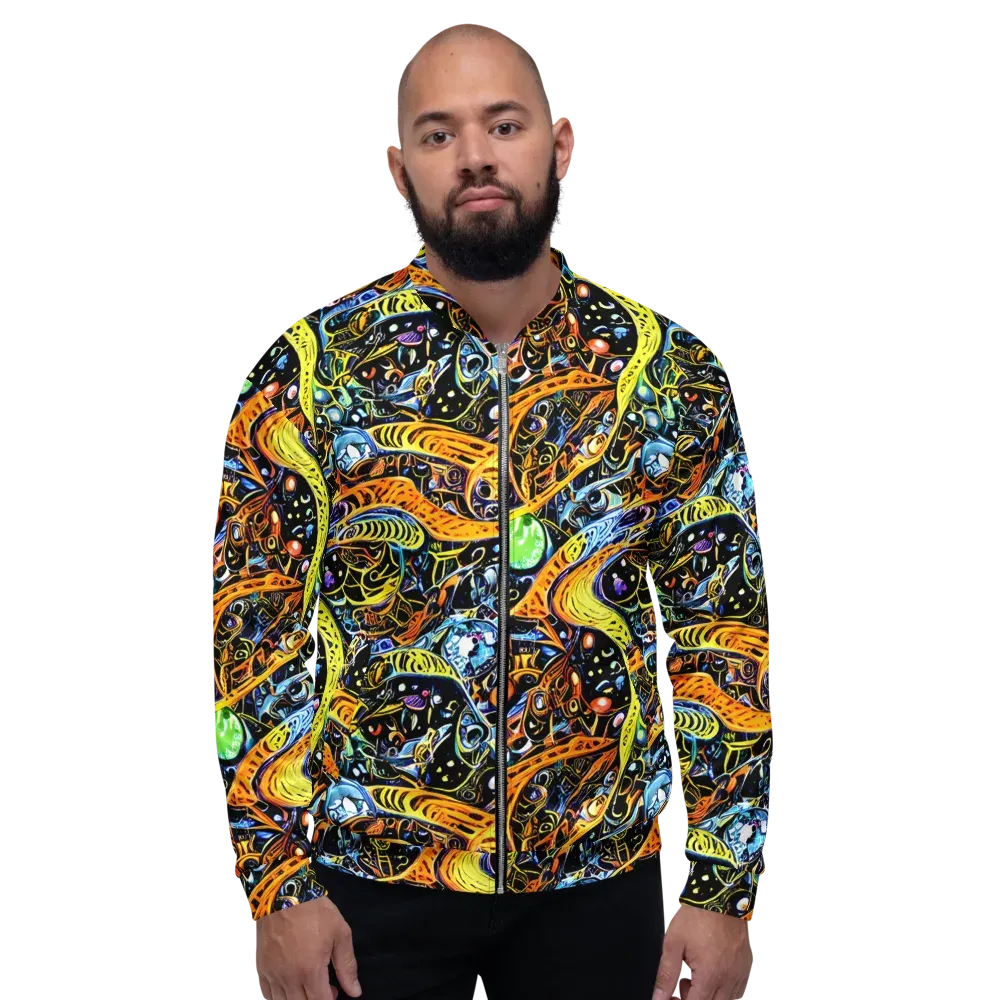 Blacklight Odyssey on Bomber Jacket — Front