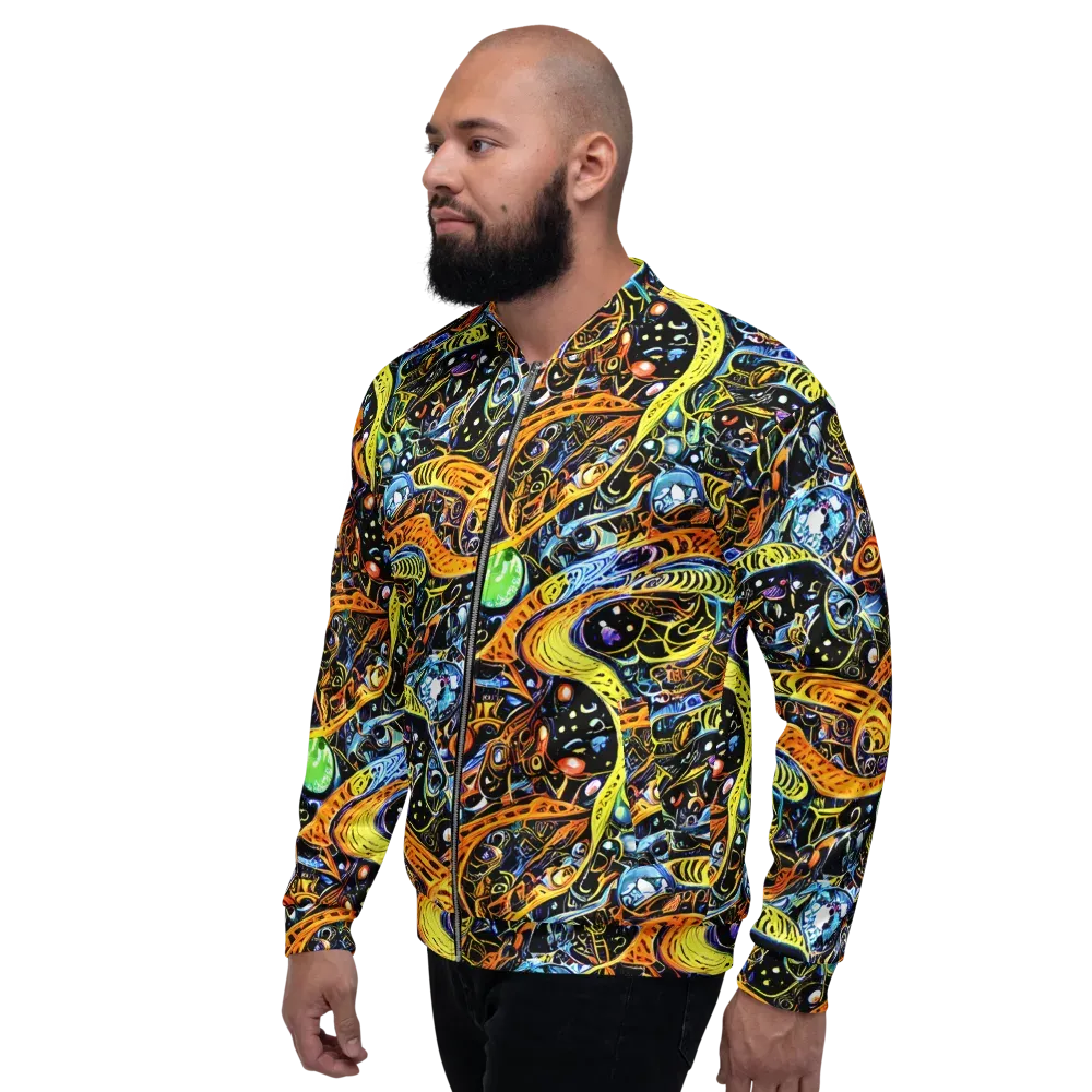 Blacklight Odyssey on Bomber Jacket — Left