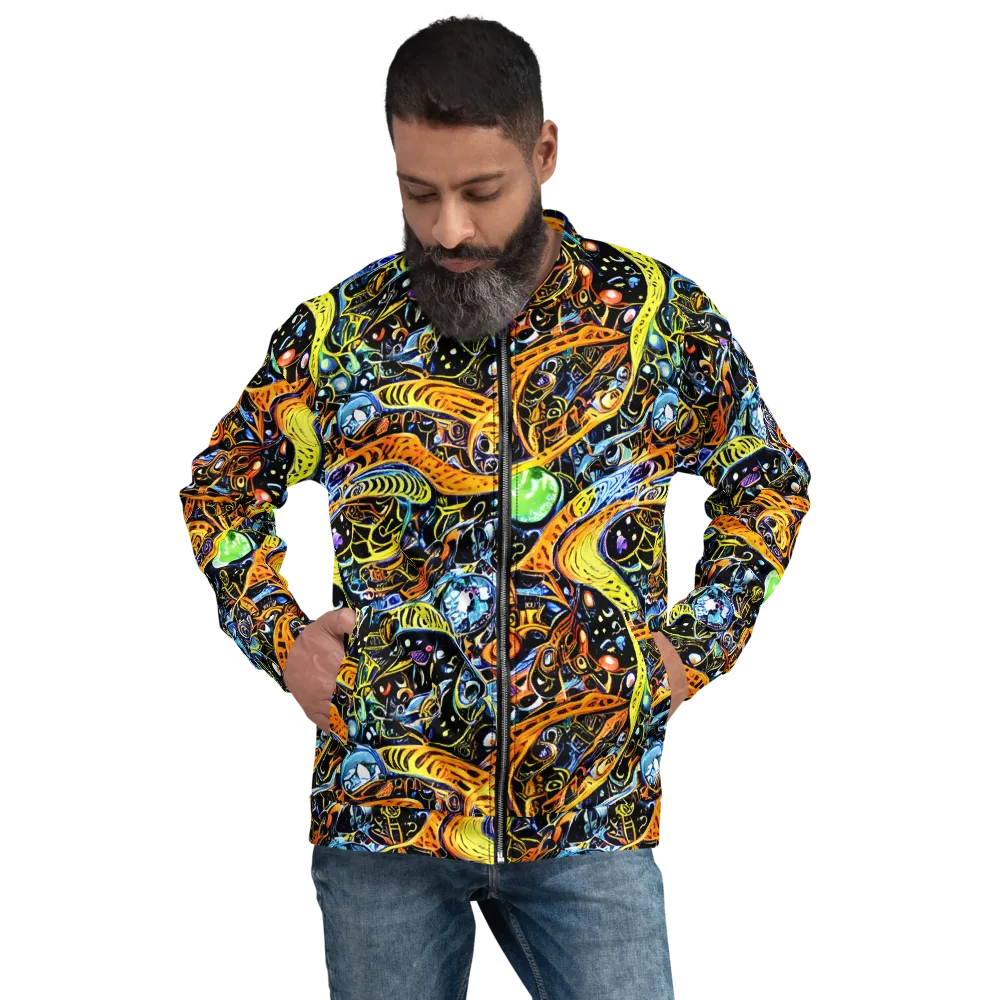 Blacklight Odyssey on Bomber Jacket — Front