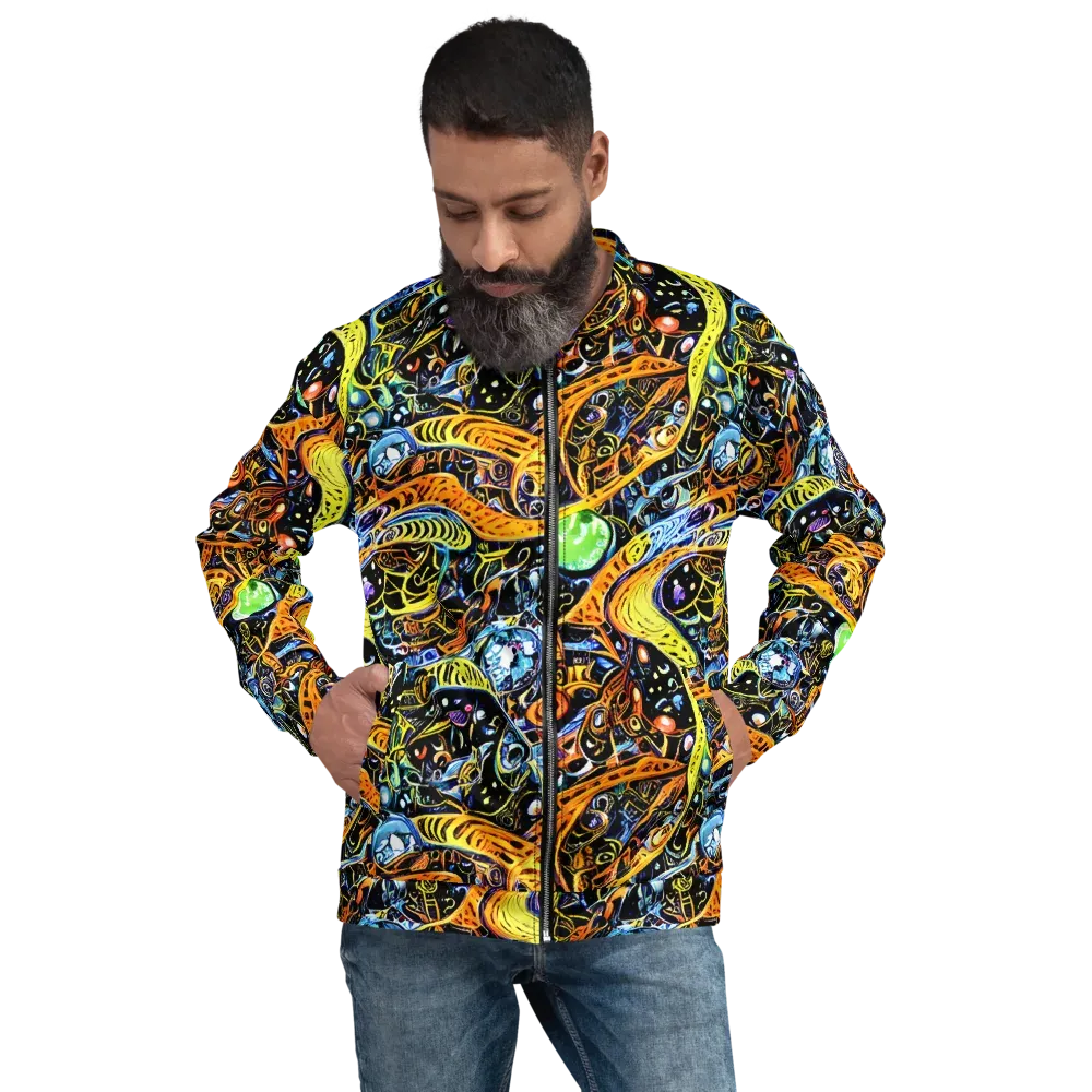 Blacklight Odyssey on Bomber Jacket — Front