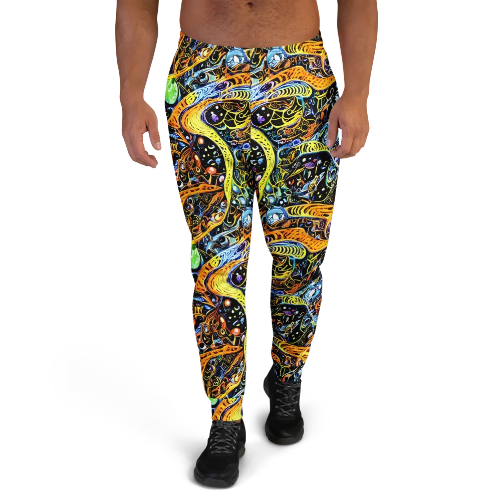 Blacklight Odyssey on Men's Joggers — Front