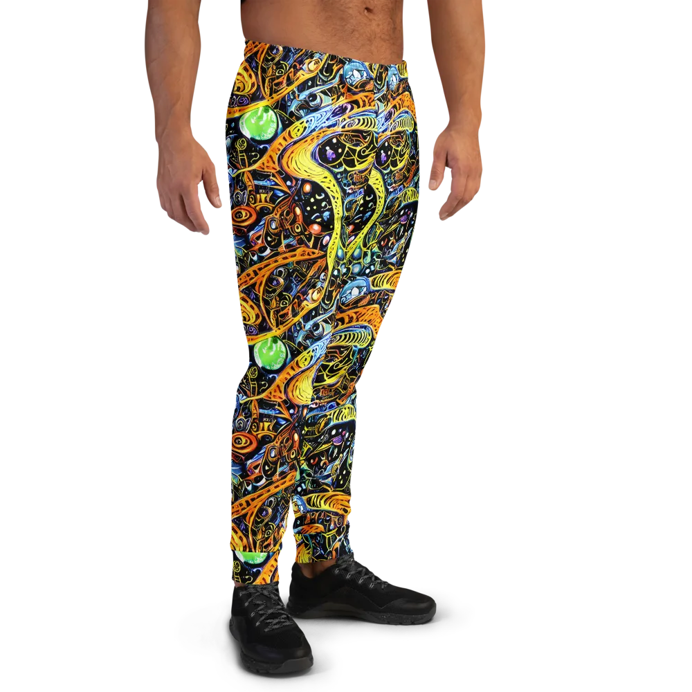 Blacklight Odyssey on Men's Joggers — Right
