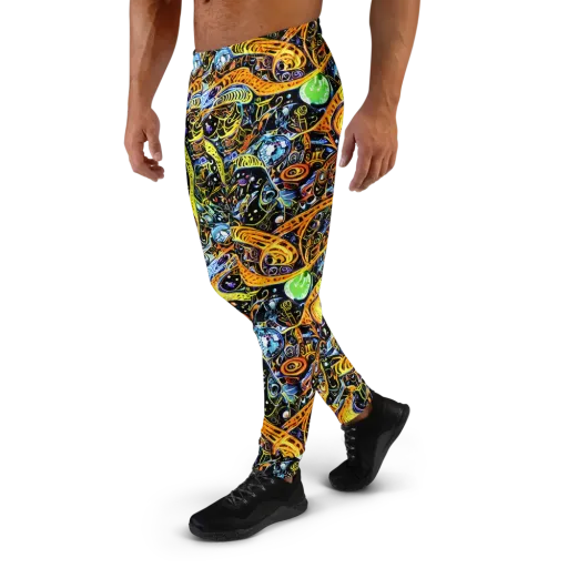 Blacklight Odyssey on a Men's Joggers