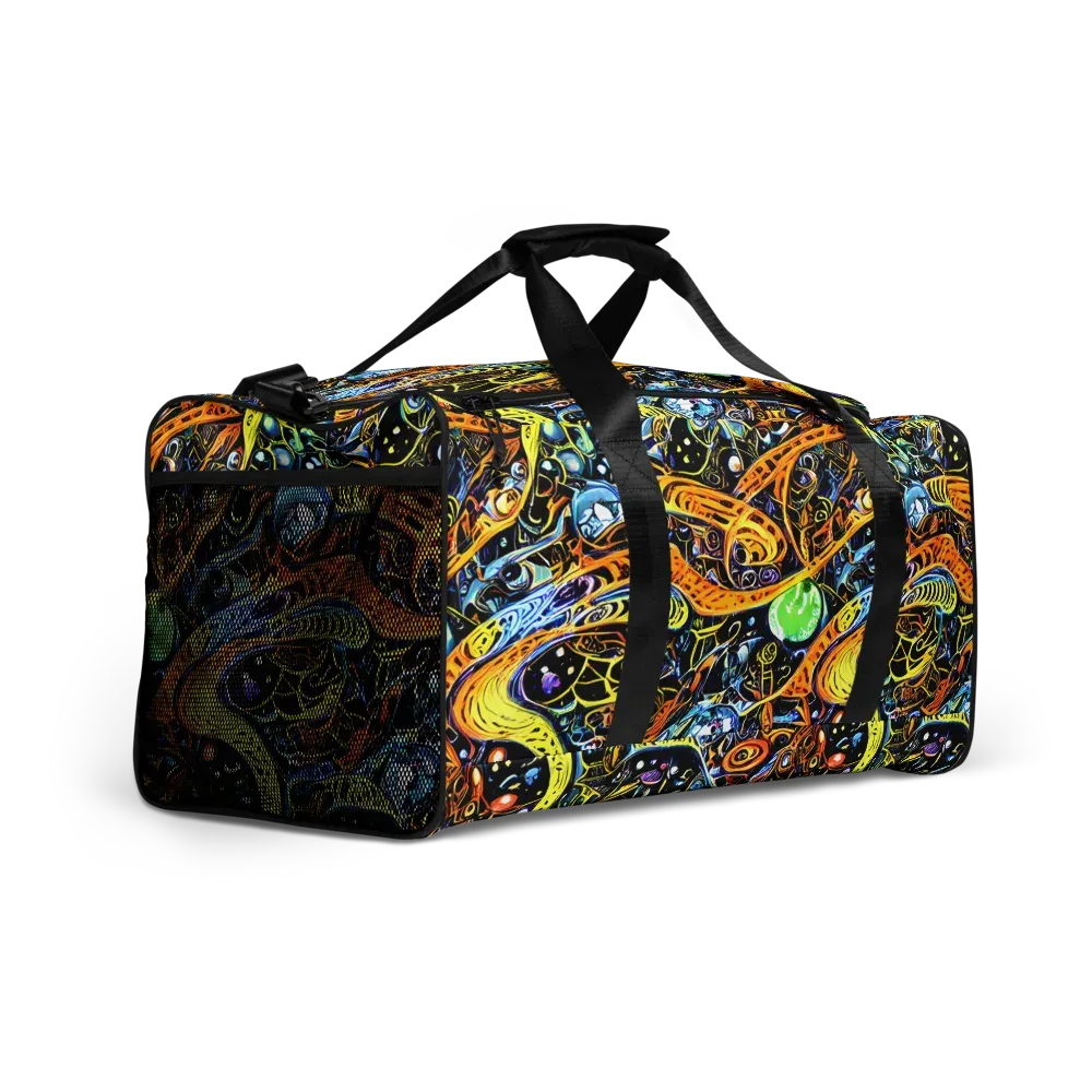 Blacklight Odyssey on Duffle Bag — Right Front