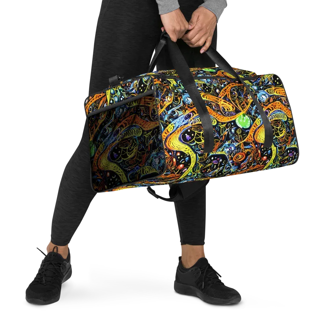 Blacklight Odyssey on Duffle Bag — Right Front