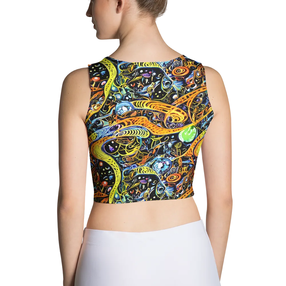 Blacklight Odyssey on Crop Top — Back