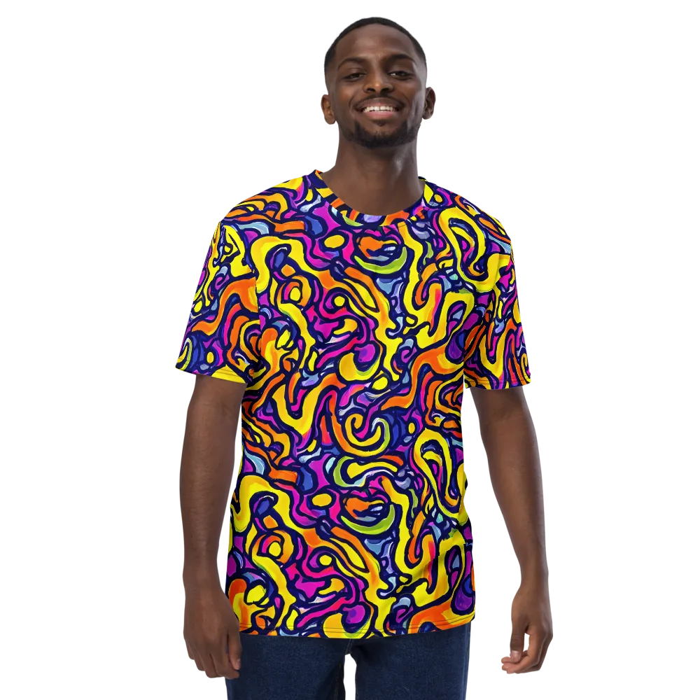 Radiant Turbulence on Men's Crew Neck T-Shirt — Front
