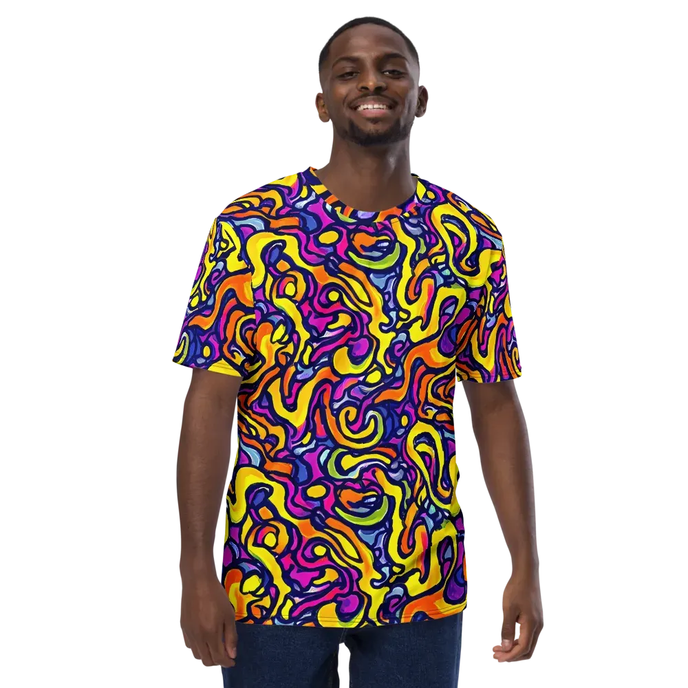 Radiant Turbulence on Men's Crew Neck T-Shirt — Front