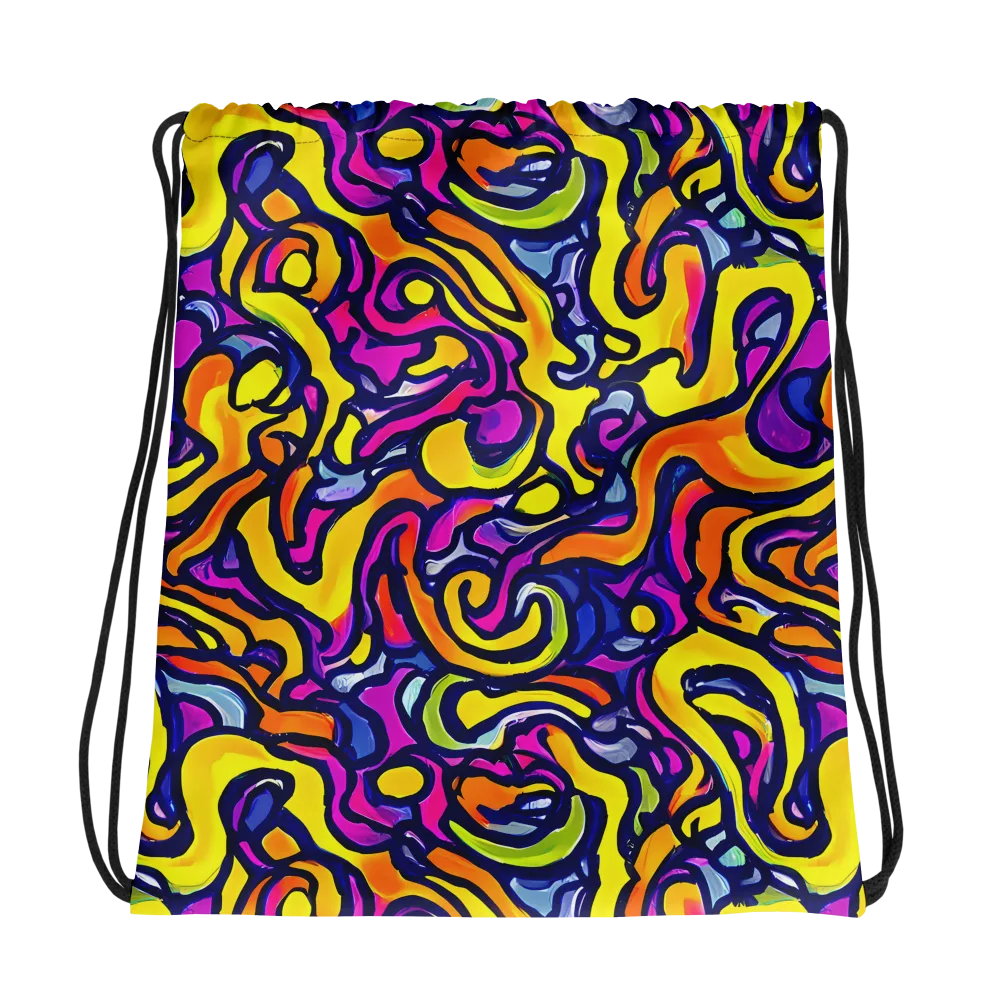 Radiant Turbulence on Drawstring Bag — Photo