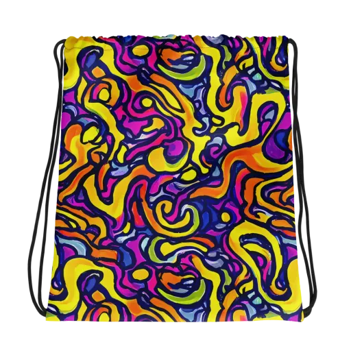 Radiant Turbulence on a Drawstring Bag