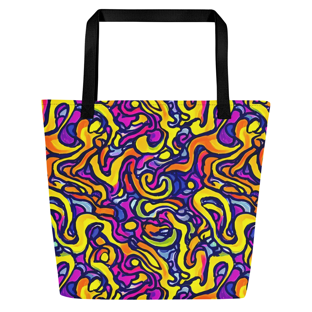 Radiant Turbulence on Large Tote Bag W/ Pocket — Front