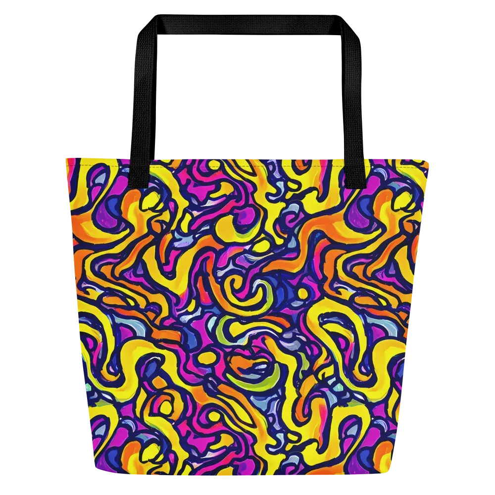 Radiant Turbulence on Large Tote Bag W/ Pocket — Front