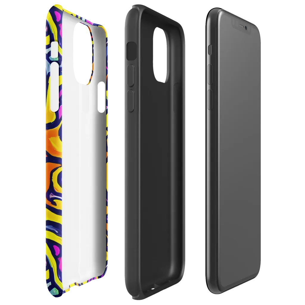 Radiant Turbulence on Tough Case for iPhone® — Right