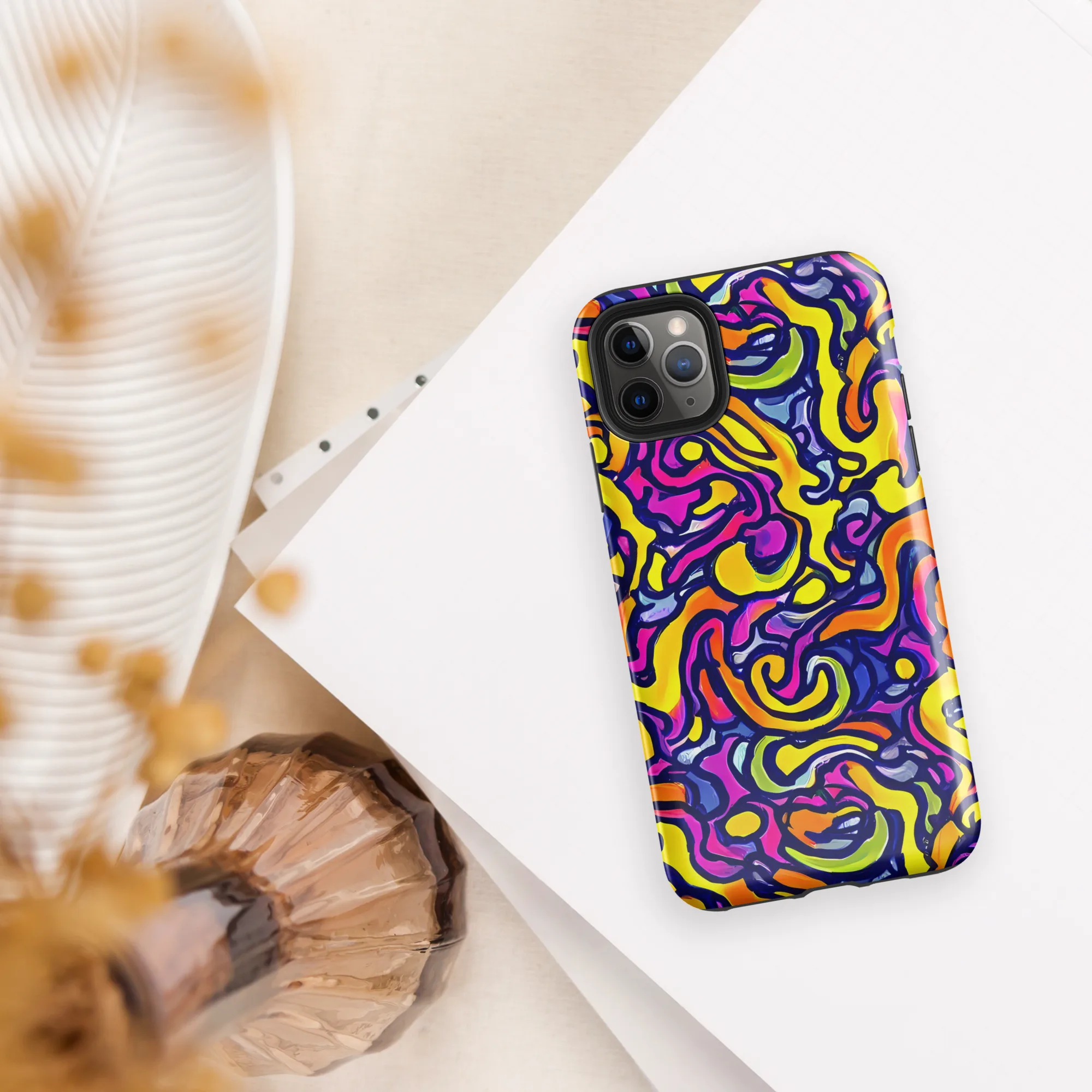Radiant Turbulence on Tough Case for iPhone® — Front