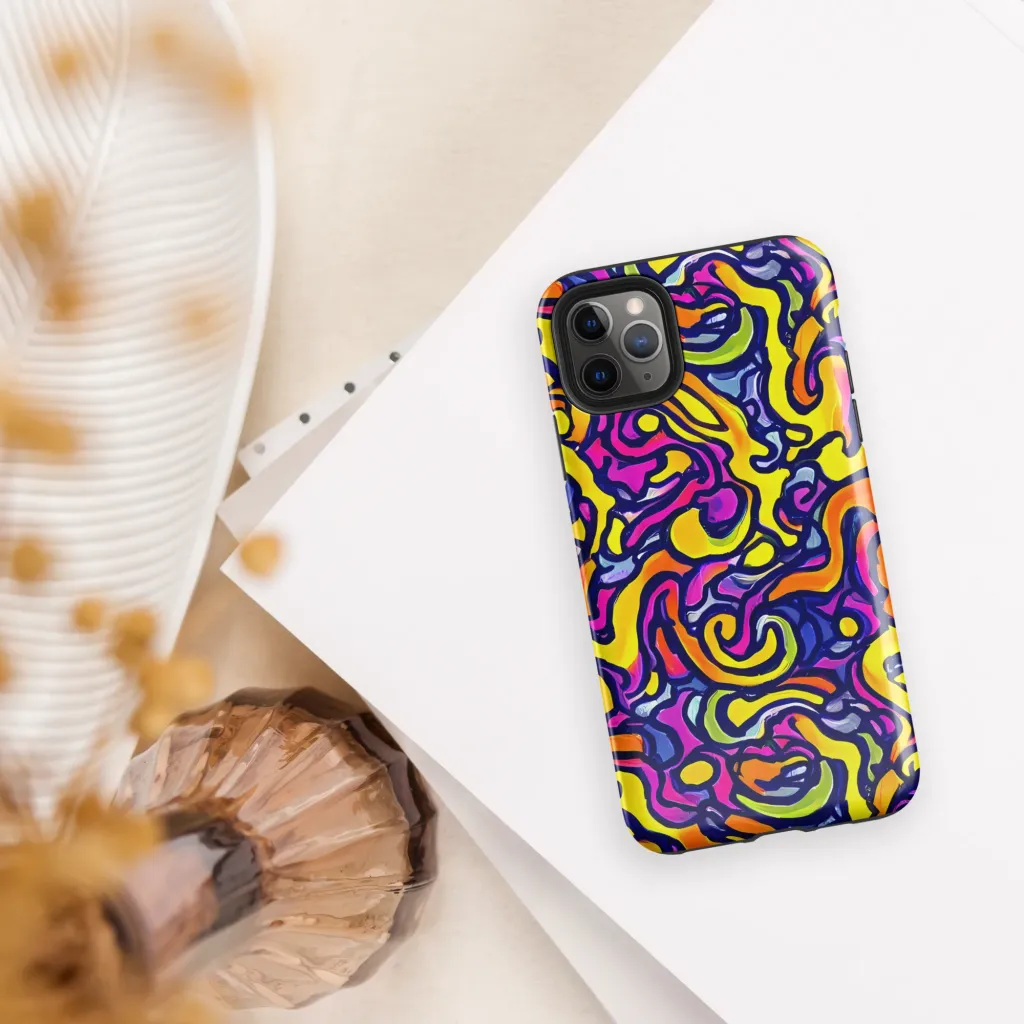 Radiant Turbulence on Tough Case for iPhone® — Front