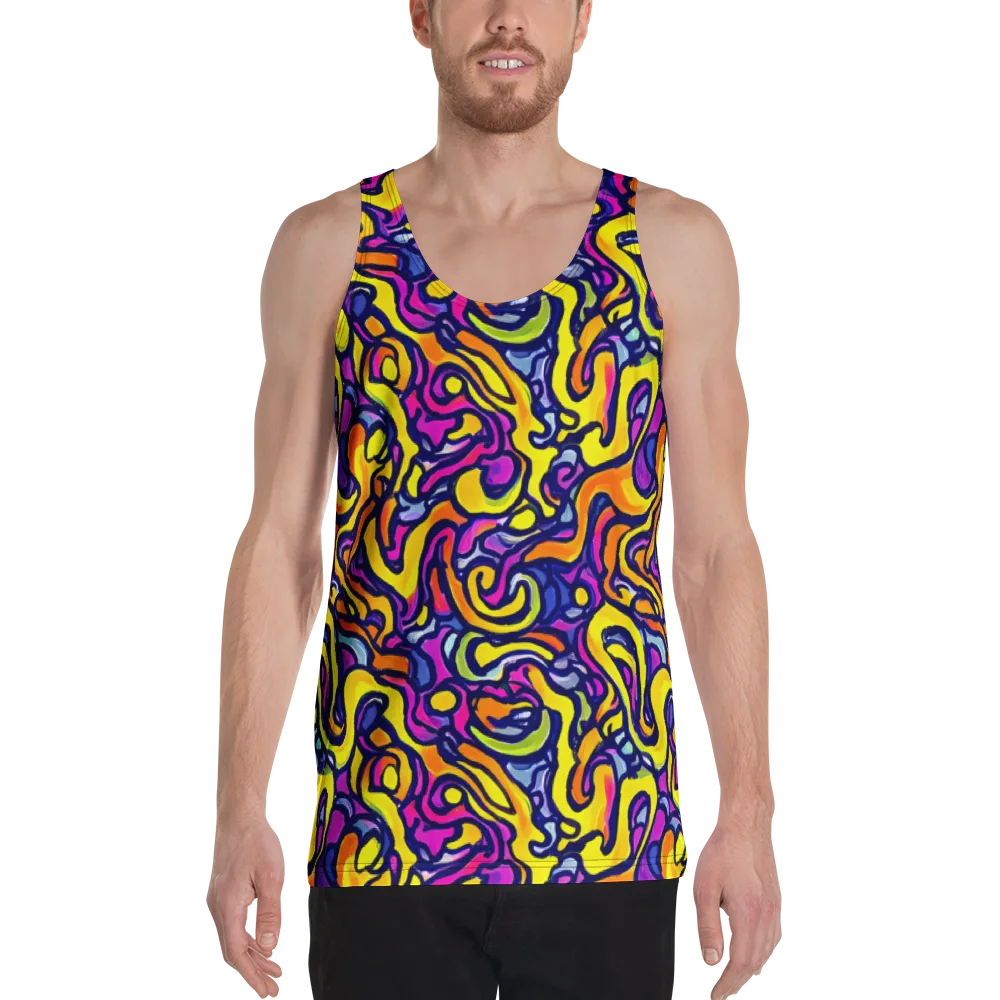 Radiant Turbulence on Men's Tank Top — Front