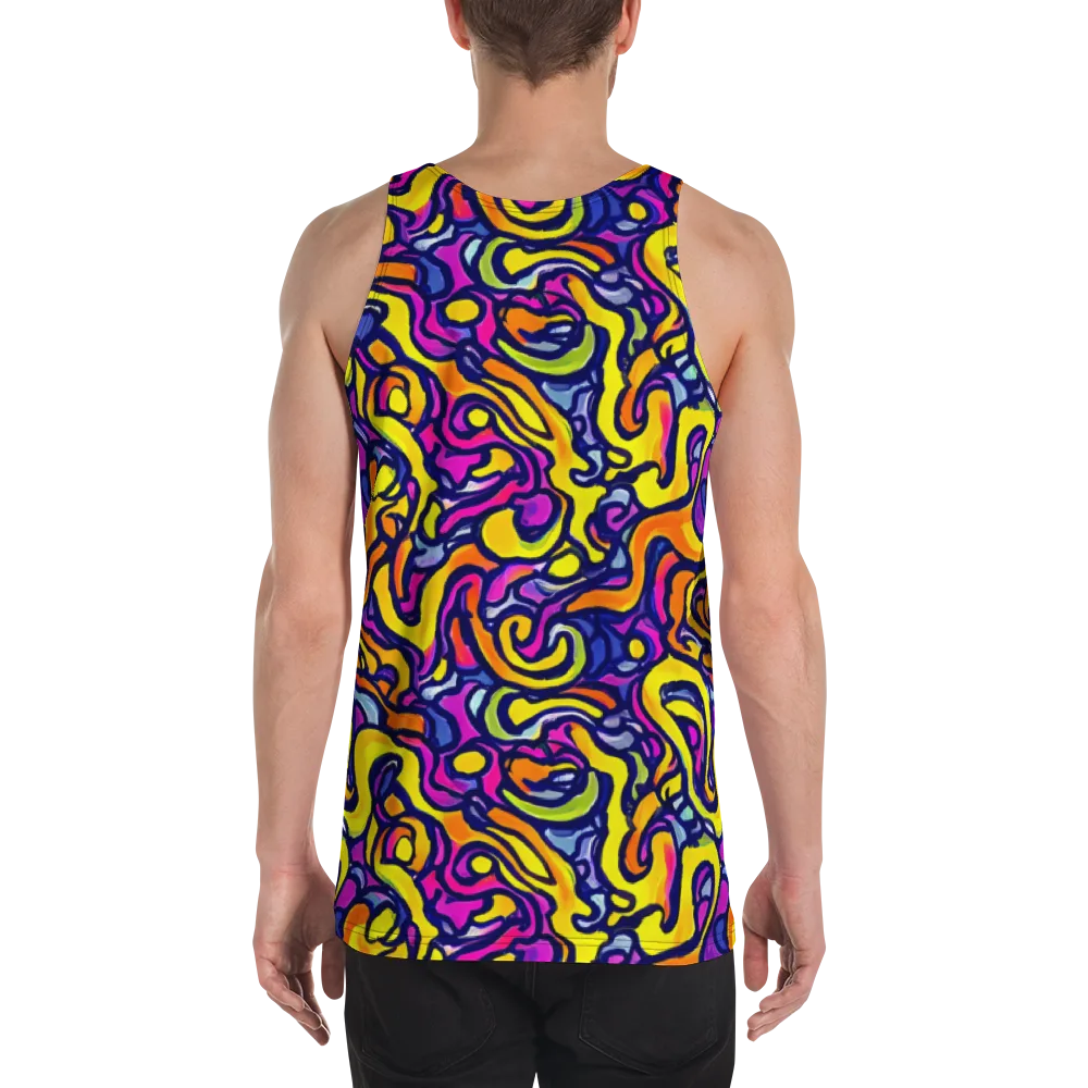 Radiant Turbulence on Men's Tank Top — Back