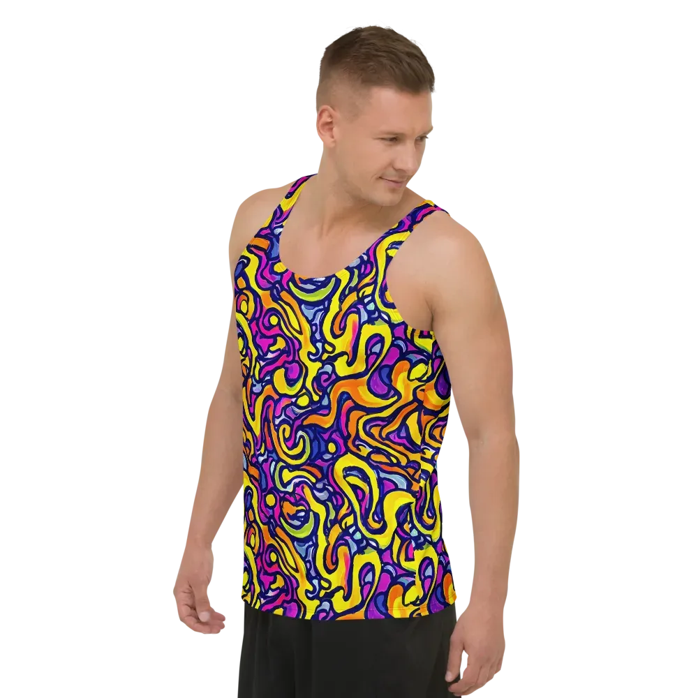 Radiant Turbulence on Men's Tank Top — Left Front